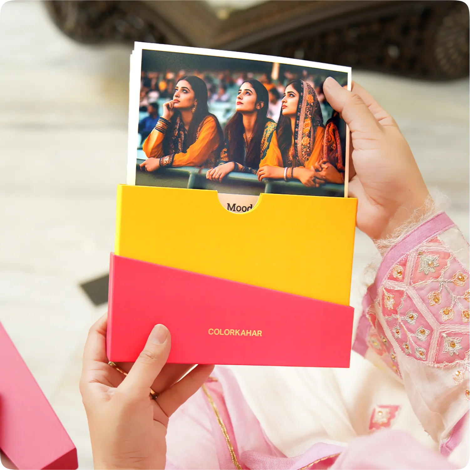 Color Kahar (colorkahar) retro prints 7x5 inch — Mood retro coming out of premium packaging box personalized Pakistan