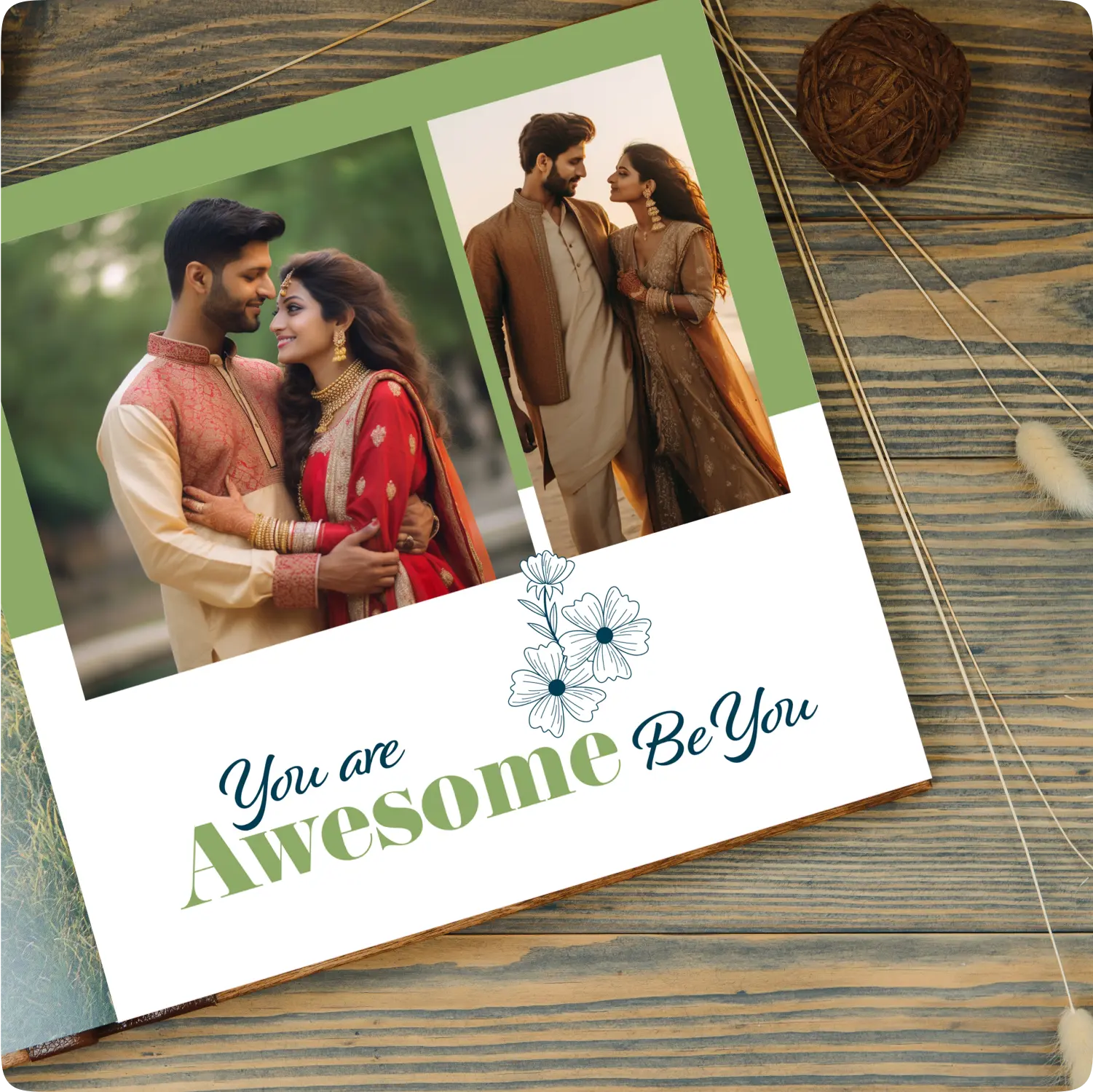 Color Kahar (colorkahar) friends themed photobook back cover — personalized friendship gift Pakistan