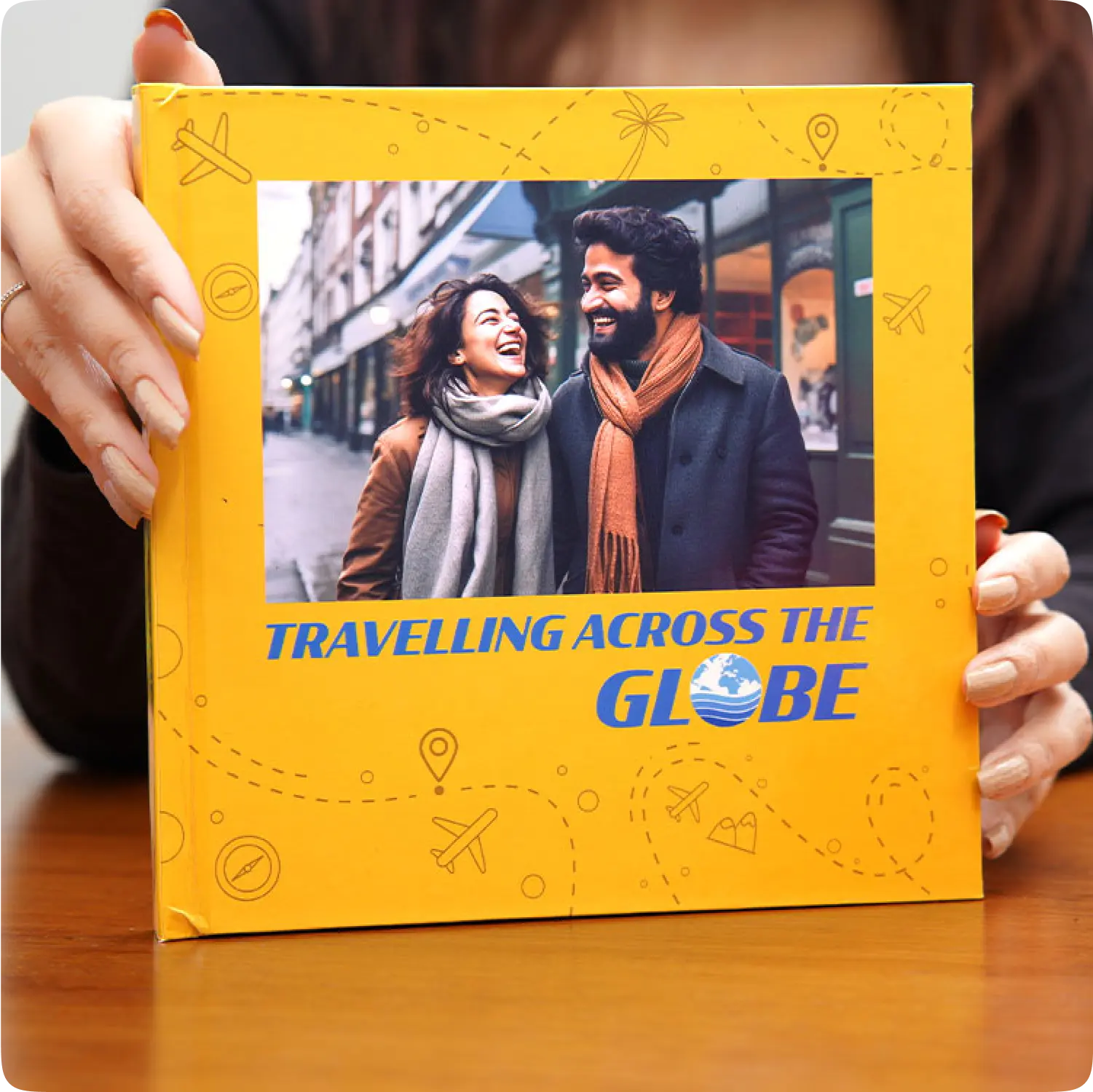 Color Kahar (colorkahar) travel themed photobook front cover — vacation personalized photo printing Pakistan