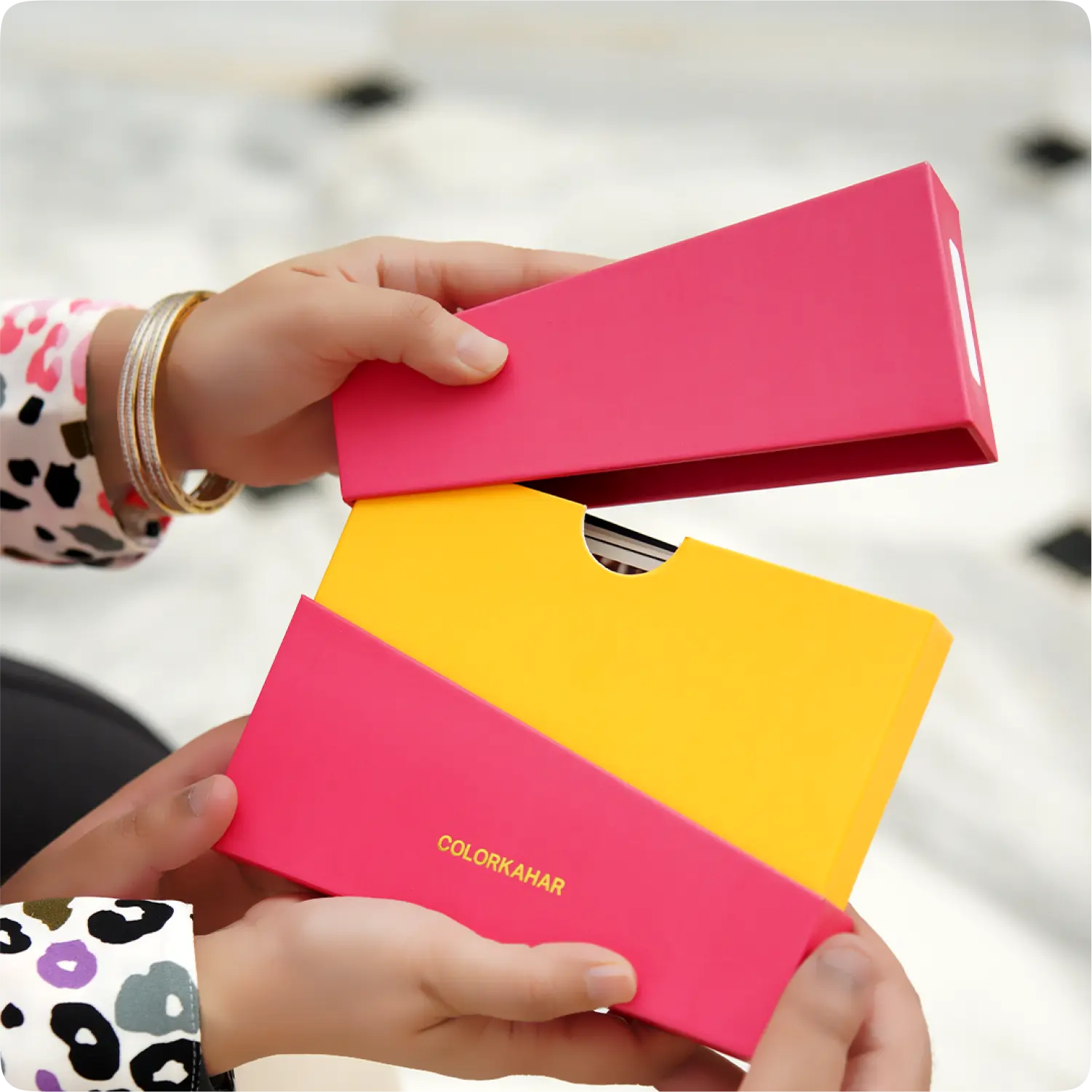 Color Kahar (colorkahar) retro prints — opening premium packaging retro box vintage style personalized Pakistan