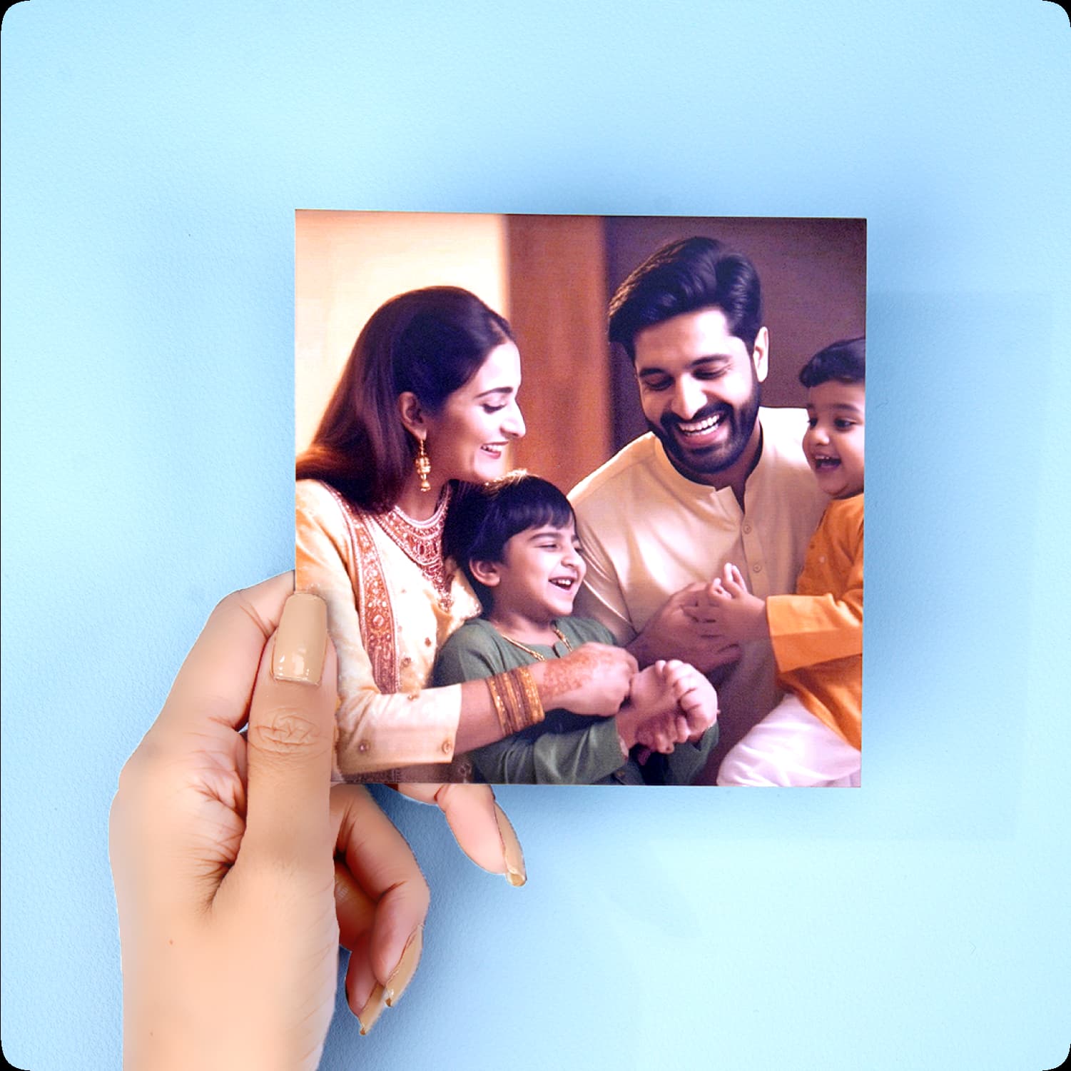 Color Kahar (colorkahar) photo print 4x4 inch — scattered layout multiple prints personalized Pakistan