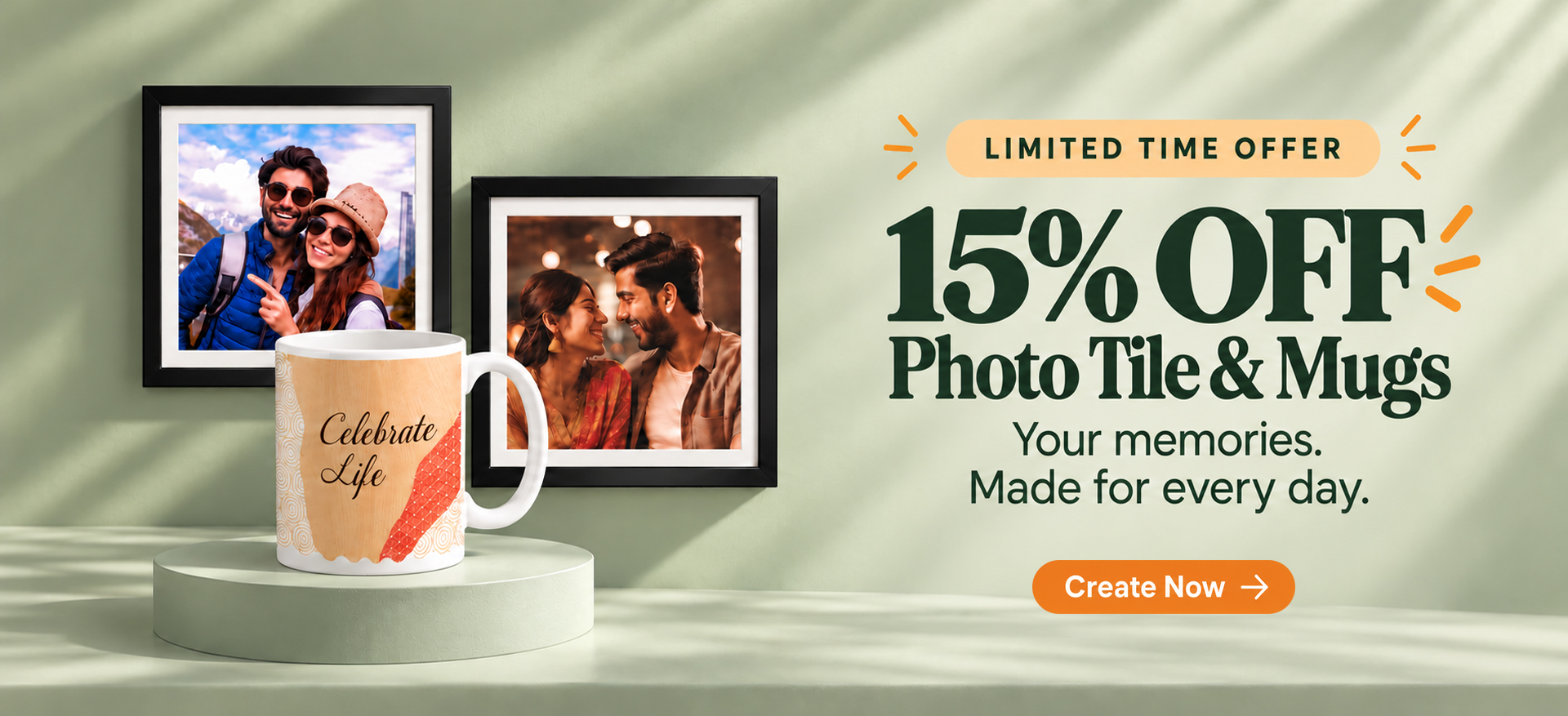 Color Kahar (colorkahar) flat 15% off photo tiles and personalized prints — free shipping across Pakistan
